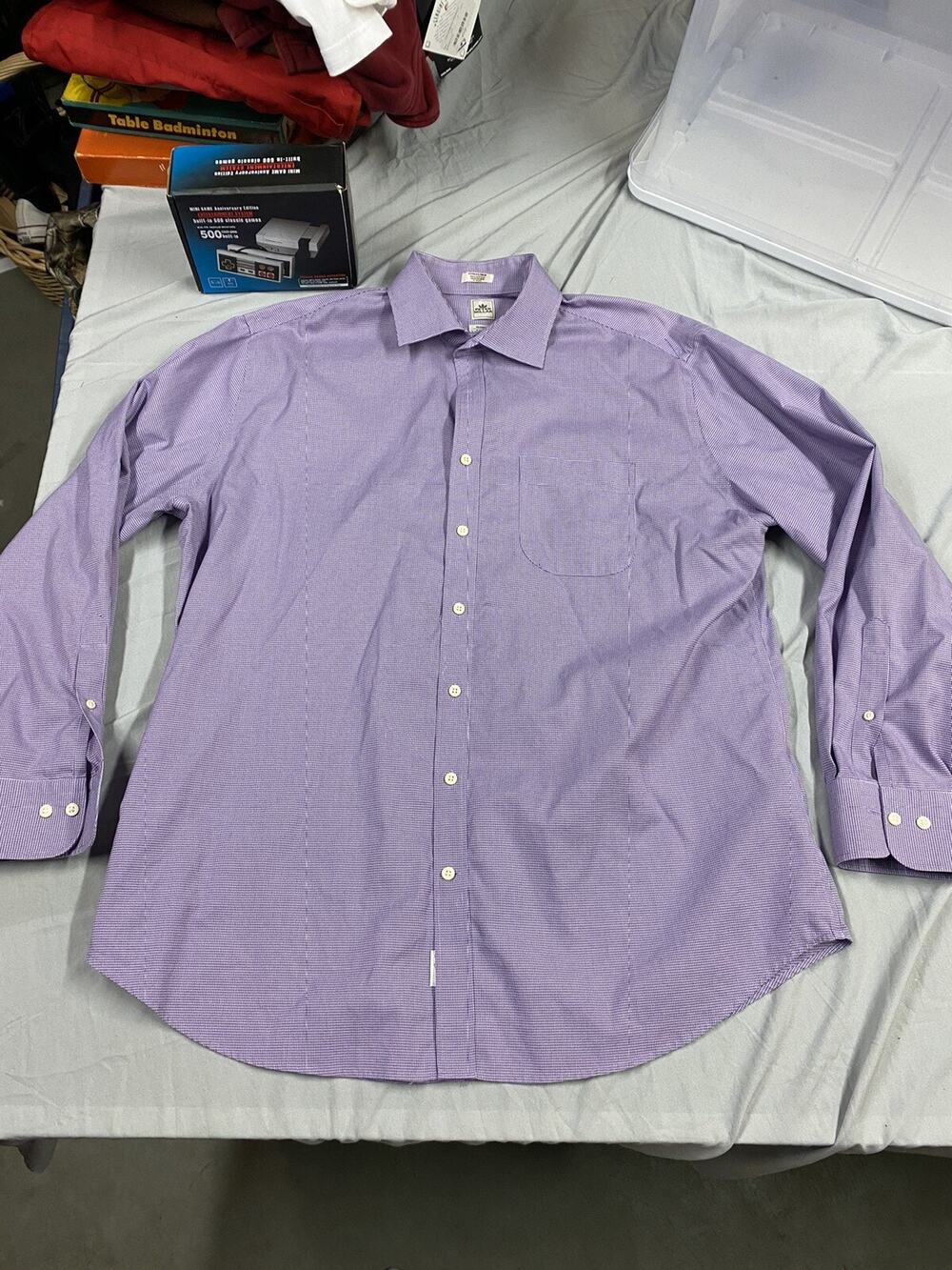 Peter Millar Button Down Shirt Mens Size XL Long Sleeve Plaid